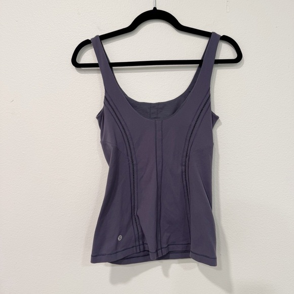 Lululemon Sculpt It Singlet Tank Top (Built-in Bra) in Greyvy 6 - Picture 3 of 6